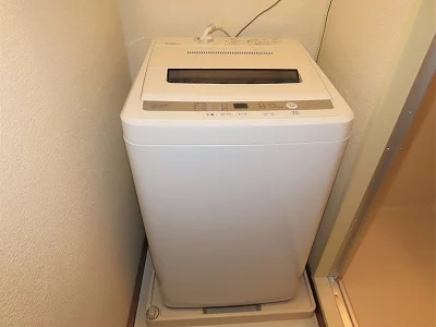 洗濯機も付いています