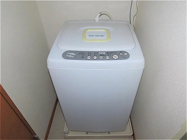 洗濯機も付いています