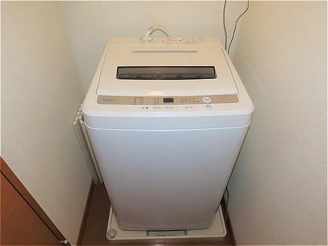 洗濯機も付いています
