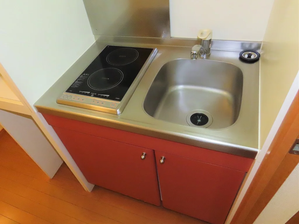 2口の電気コンロまたはIHコンロとなります