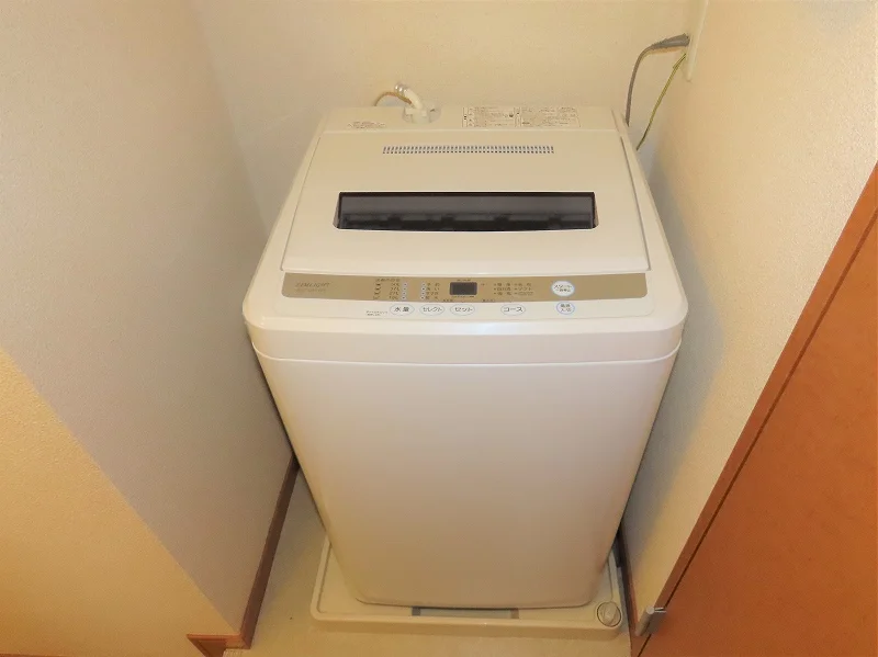洗濯機も付いています