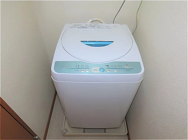 洗濯機も付いています