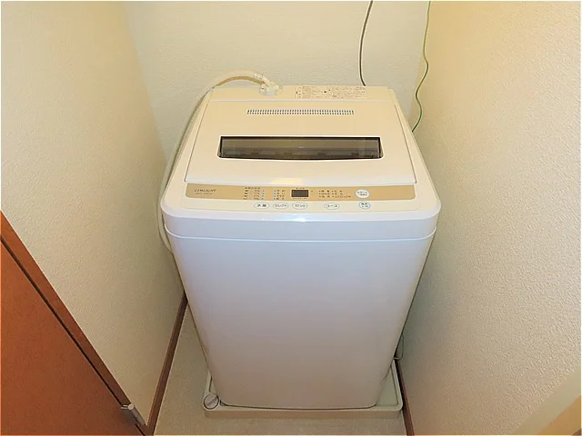 洗濯機も付いています