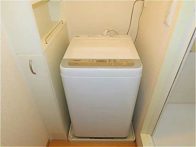洗濯機も付いています