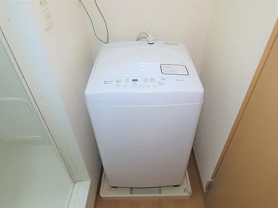 洗濯機も付いています