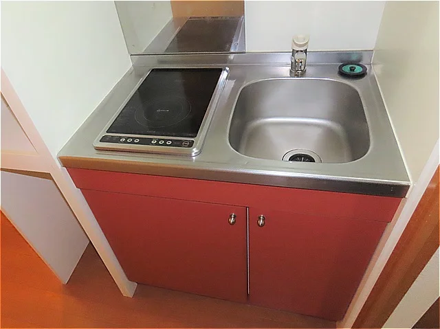 2口の電気コンロまたはIHコンロとなります