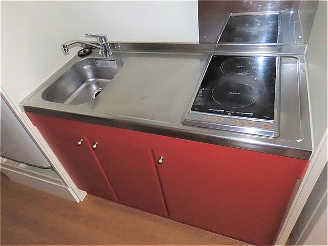 2口の電気コンロまたはIHコンロとなります