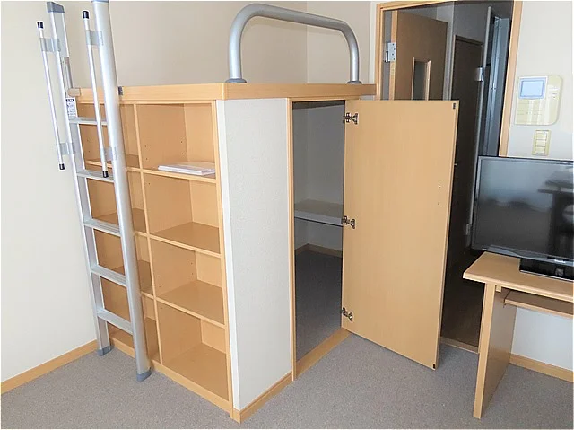 本棚、ベッド下収納あり