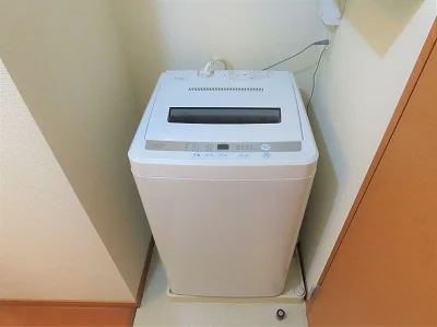 洗濯機も付いています
