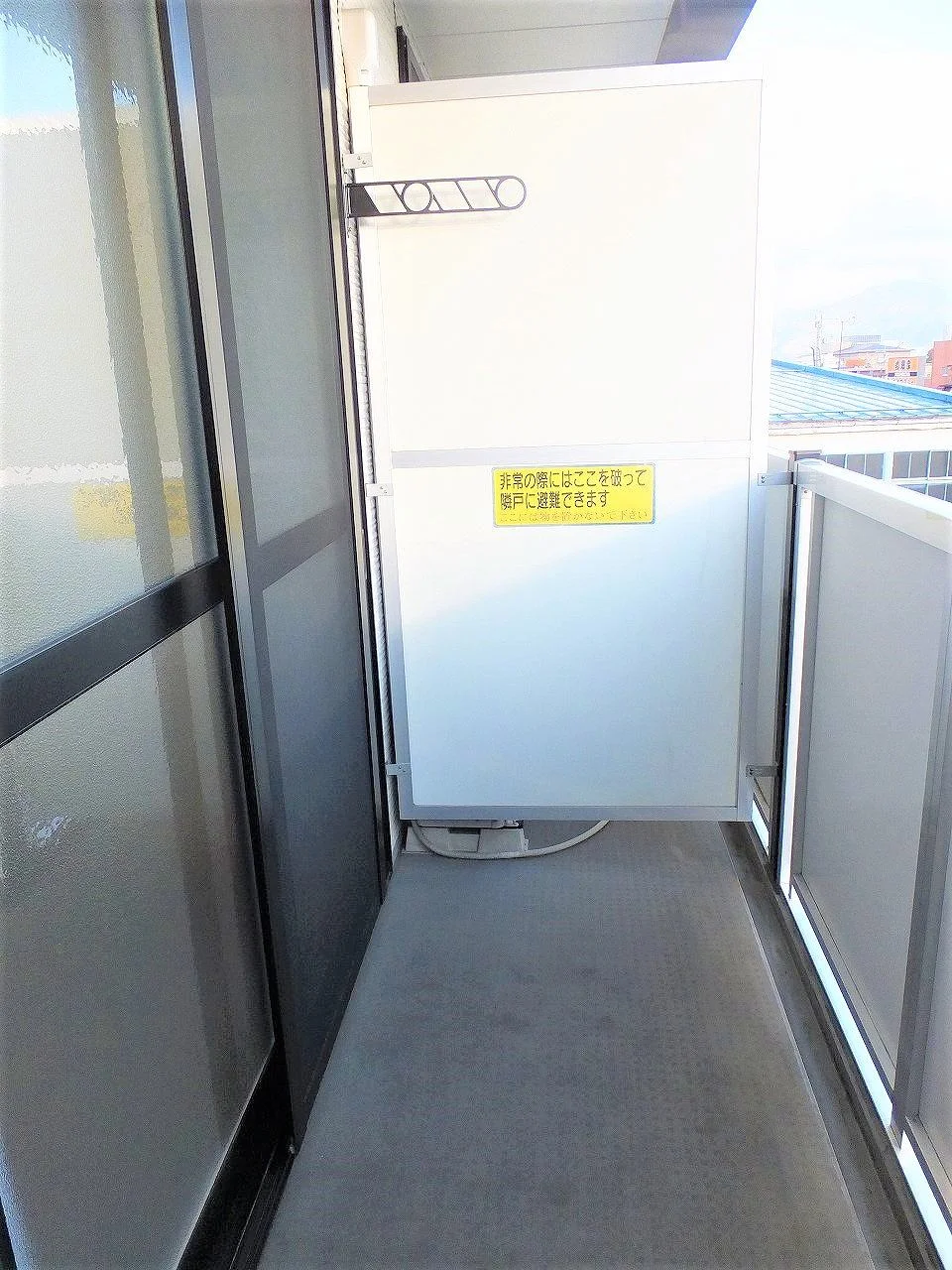 洗濯物を外干しできます