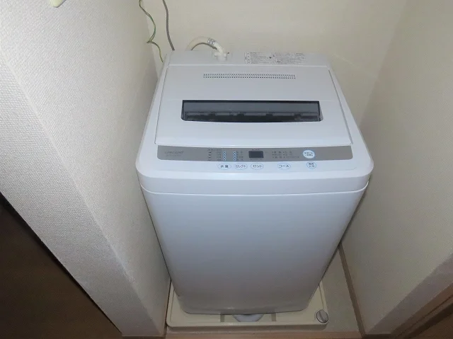 洗濯機も付いています