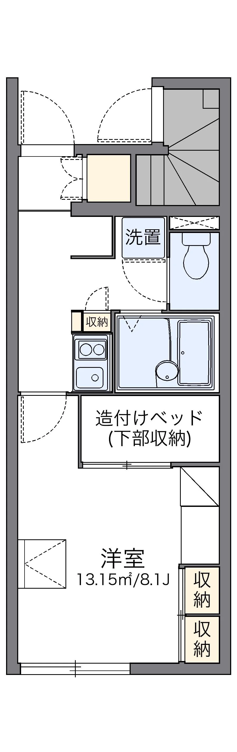 代表的な間取のため実際の間取とは異なる場合があります