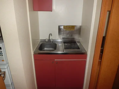 コンパクトにまとまった流し台。