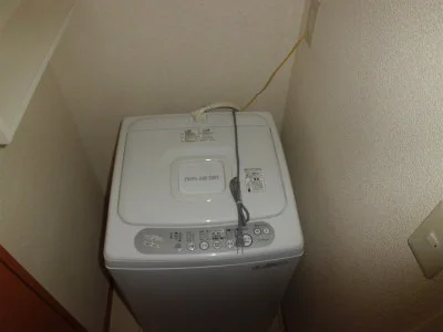 洗濯機も付いてます。