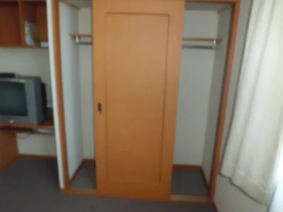 クローゼットの中はこんな感じ。