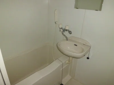 洗面台付バスルーム。