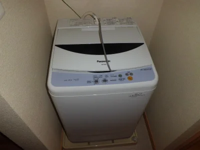 洗濯機付。