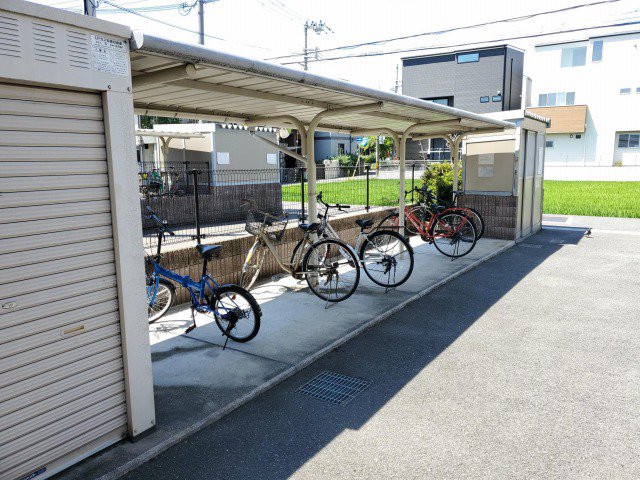 駐輪場です