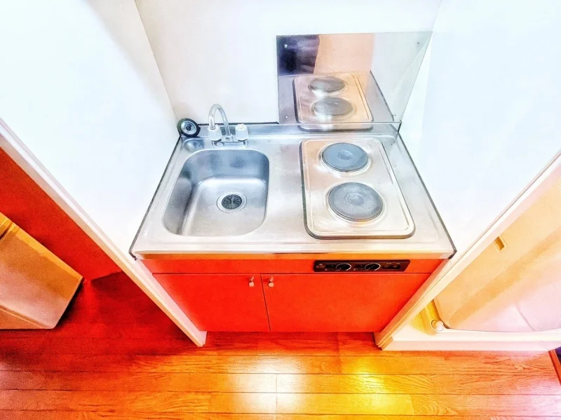 コンロは2口コンロです。