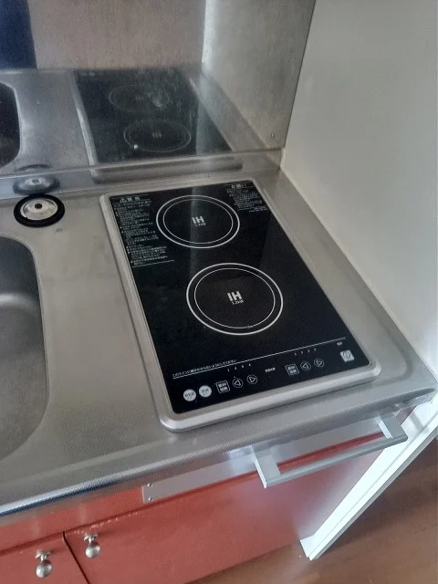 部屋によってコンロのタイプが異なります。