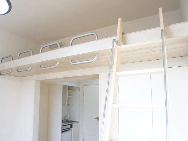 ロフト付のお部屋で荷物もたくさん入ります！