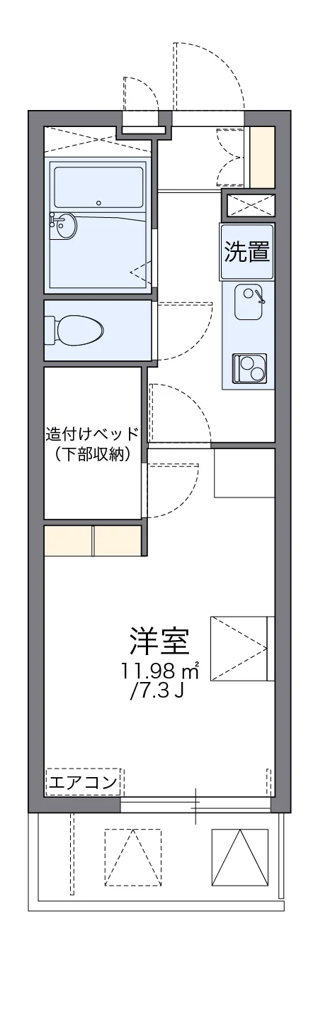 代表的な間取のため実際の間取とは異なる場合があります