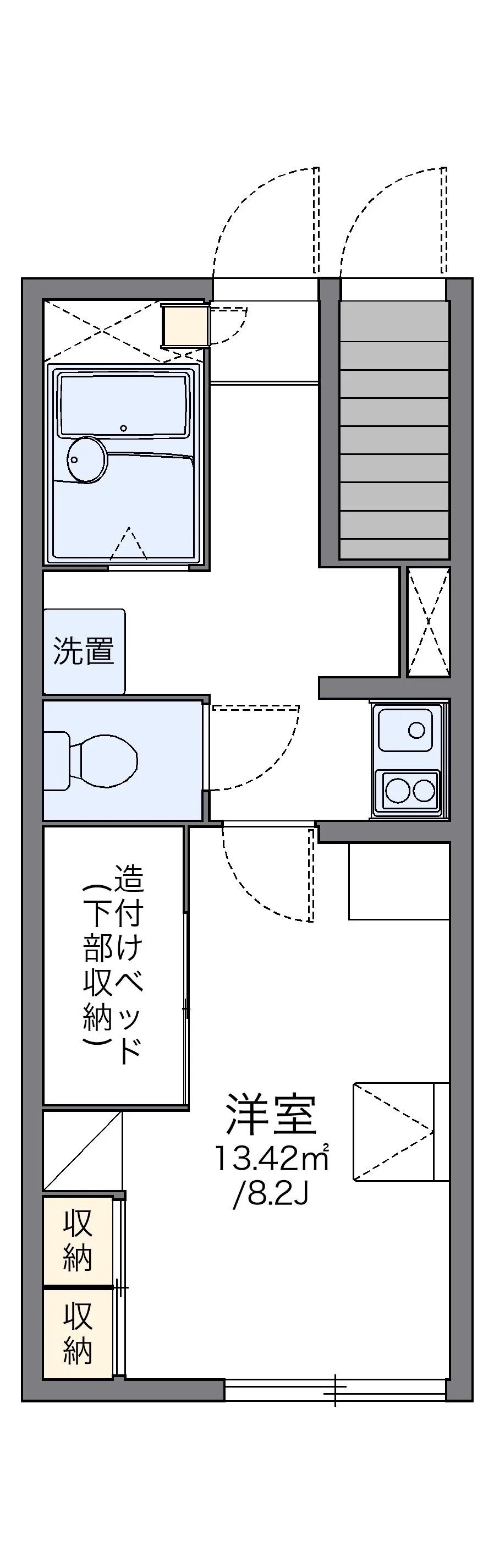代表的な間取のため実際の間取とは異なる場合があります