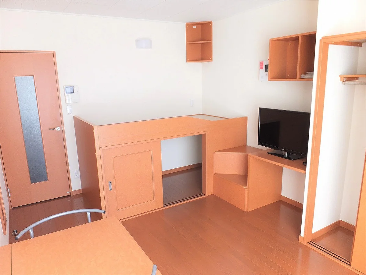 ハイベッドタイプのお部屋です