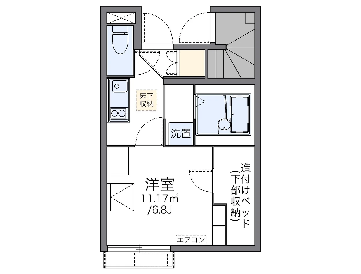 代表的な間取のため実際の間取とは異なる場合があります