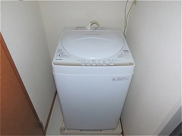 洗濯機も付いています
