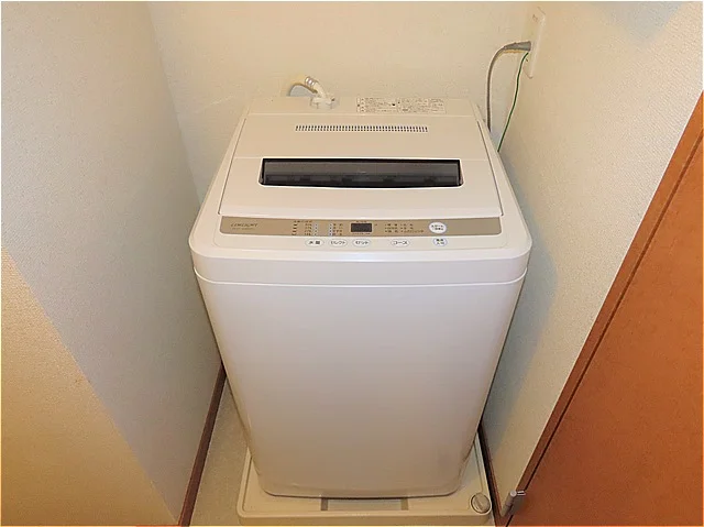 洗濯機も付いています