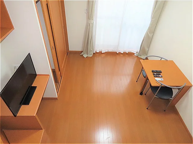 ベッド上からのアングルです