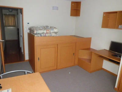 短期契約の場合、布団が付きます。