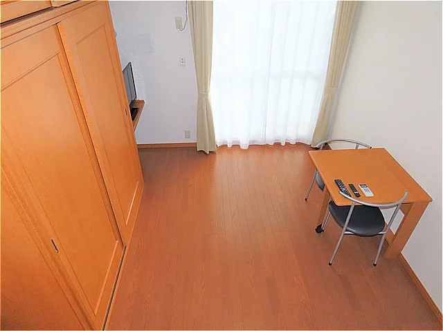 ベッド上からのアングルです