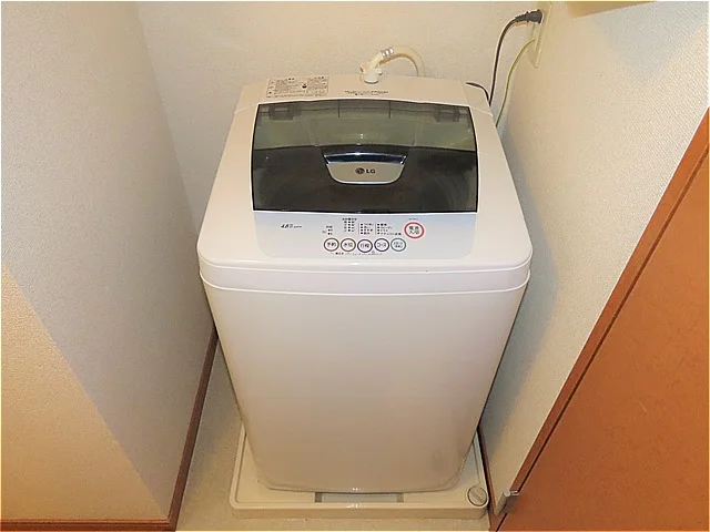 洗濯機も付いています
