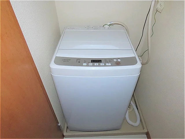 洗濯機も付いています