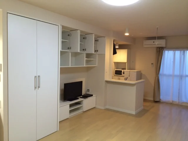 料理をしながらテレビも見えます。