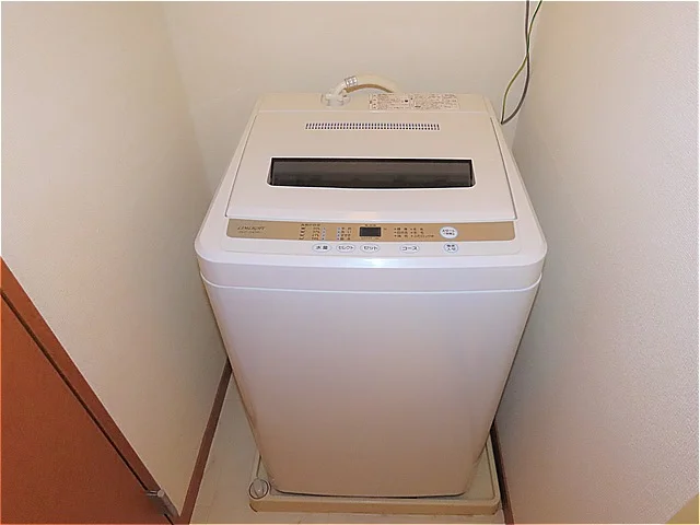 洗濯機も付いています