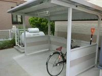 屋根付き駐輪場あり