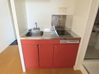 2口の電気コンロまたはIHコンロとなります