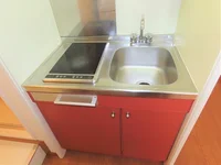 2口の電気コンロまたはIHコンロとなります