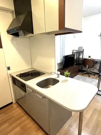 広々とした調理スペース♪2口ガスコンロ🔥