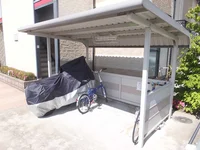 屋根付き駐輪場あり