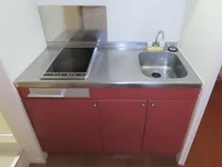 2口の電気コンロまたはIHコンロとなります