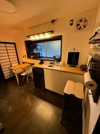 食器・調理器具完備のキッチン