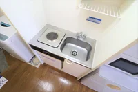 １口コンロラジエントヒータを設置