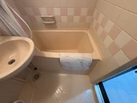 薄ピンクのタイルが可愛い💖