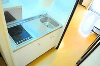 便利な2口の電熱コンロ