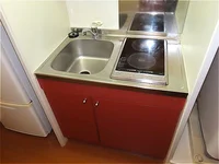 2口の電気コンロまたはIHコンロとなります