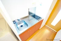 2口ラジエントヒーター付き。部屋により設備が異なる場合あり。